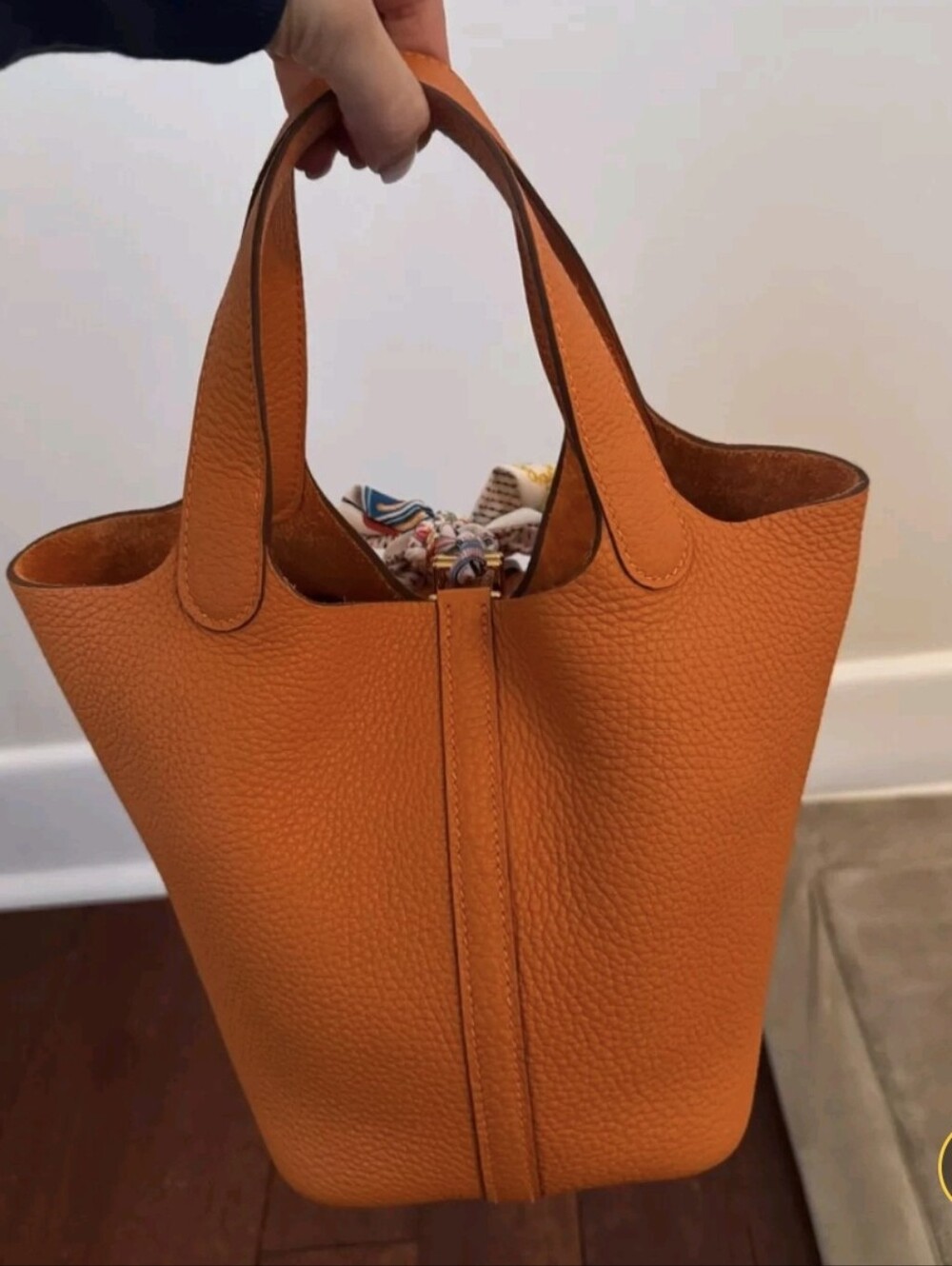 Hermes Clementine Picotin 18;like New - Picture 2 of 5